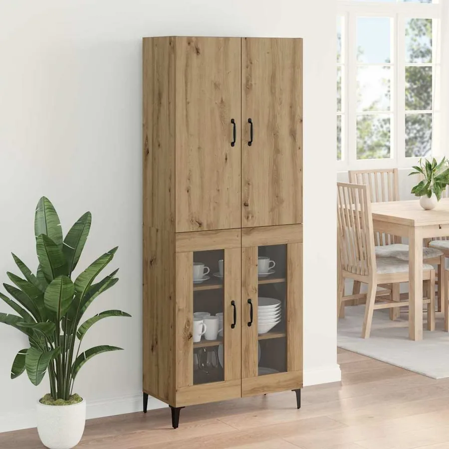 Haut Armoire Chêne artisanal 69,5 x 34 x 180 cm - 4