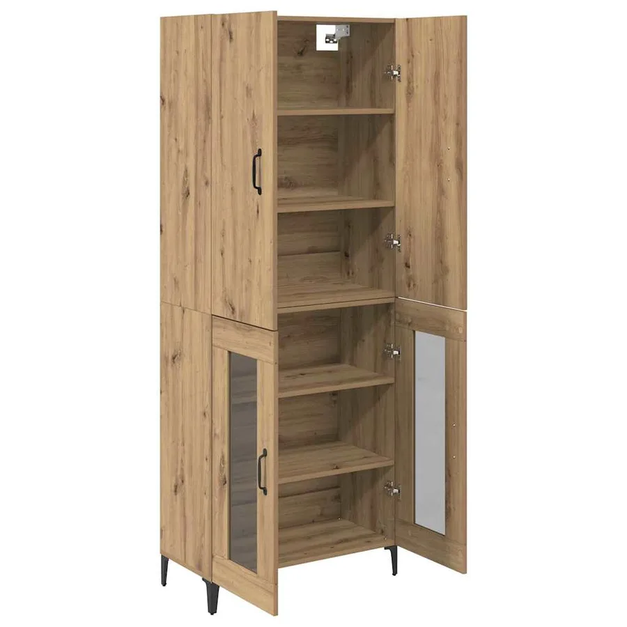 Haut Armoire Chêne artisanal 69,5 x 34 x 180 cm - 5