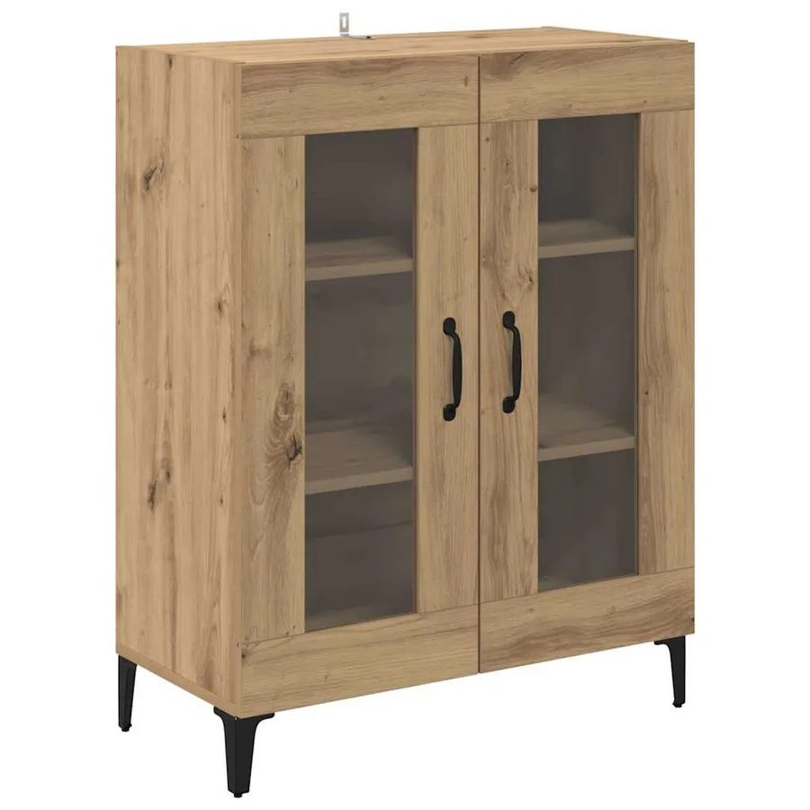 Haut Armoire Chêne artisanal 69,5 x 34 x 180 cm - 6