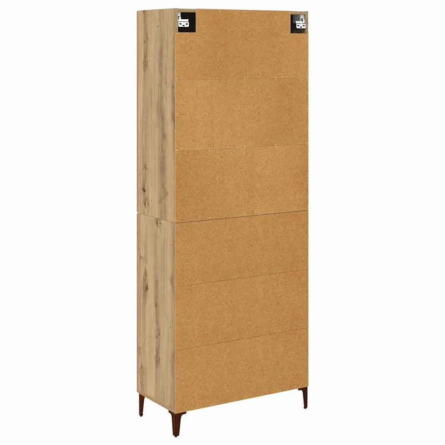 Haut Armoire Chêne artisanal 69,5 x 34 x 180 cm - 8