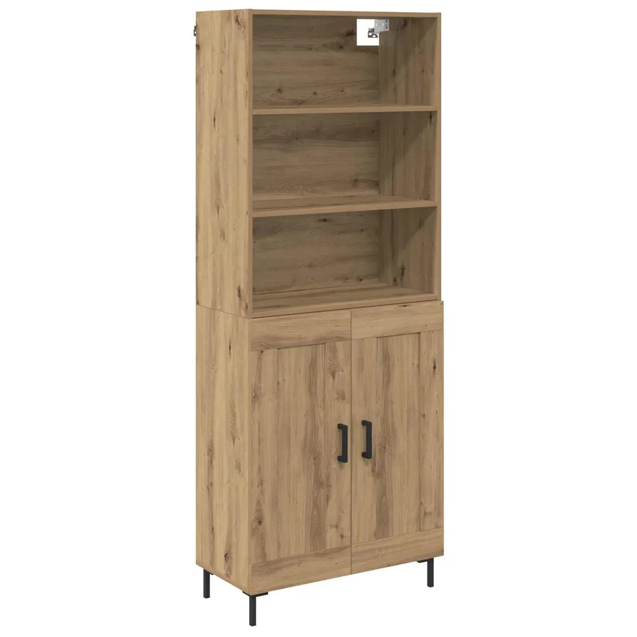 Haut Armoire Chêne artisanal 69,5 x 34 x 180 cm - 2