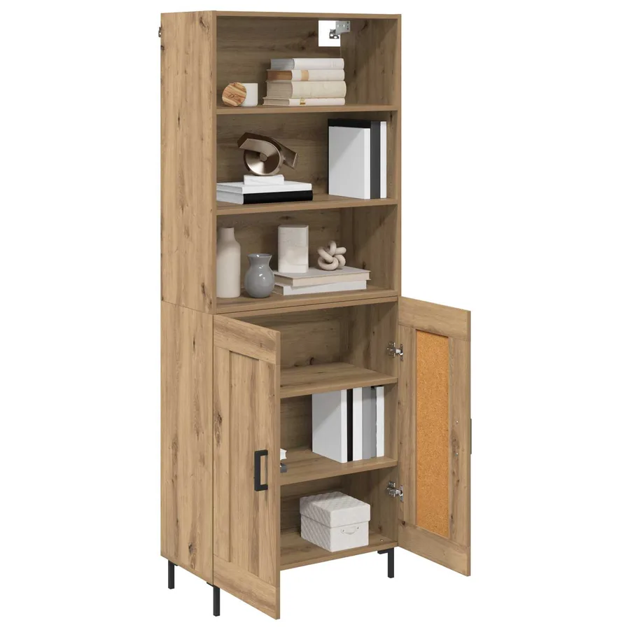 Haut Armoire Chêne artisanal 69,5 x 34 x 180 cm - 3