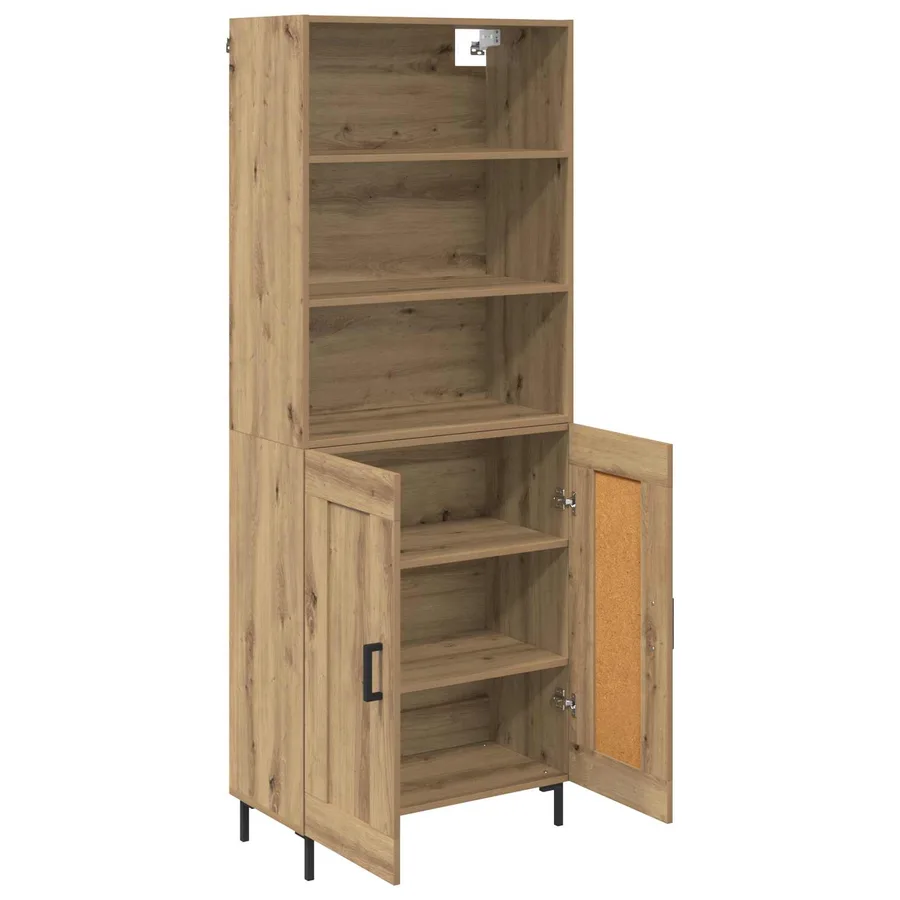 Haut Armoire Chêne artisanal 69,5 x 34 x 180 cm - 5