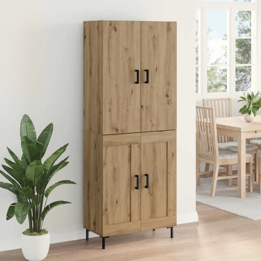 Haut Armoire Chêne artisanal 69,5 x 34 x 180 cm - 4