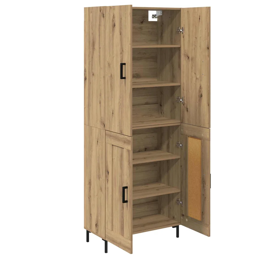 Haut Armoire Chêne artisanal 69,5 x 34 x 180 cm - 5