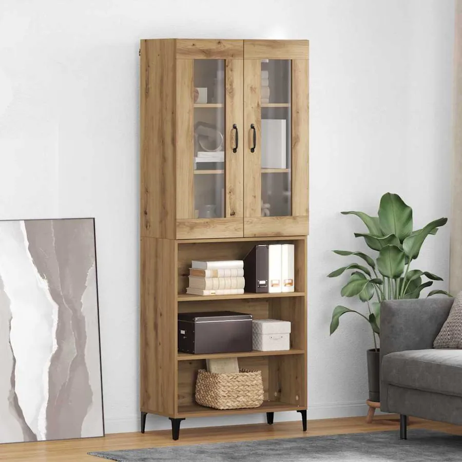 Haut Armoire Chêne artisanal 69,5 x 34 x 180 cm