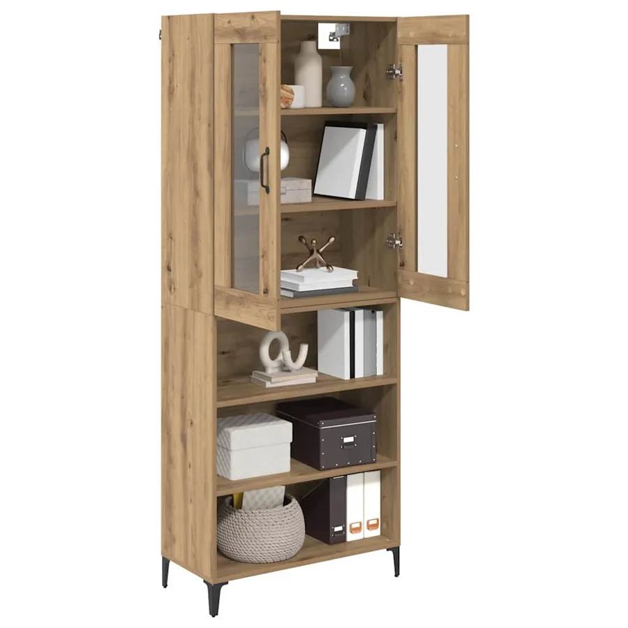 Haut Armoire Chêne artisanal 69,5 x 34 x 180 cm - 3