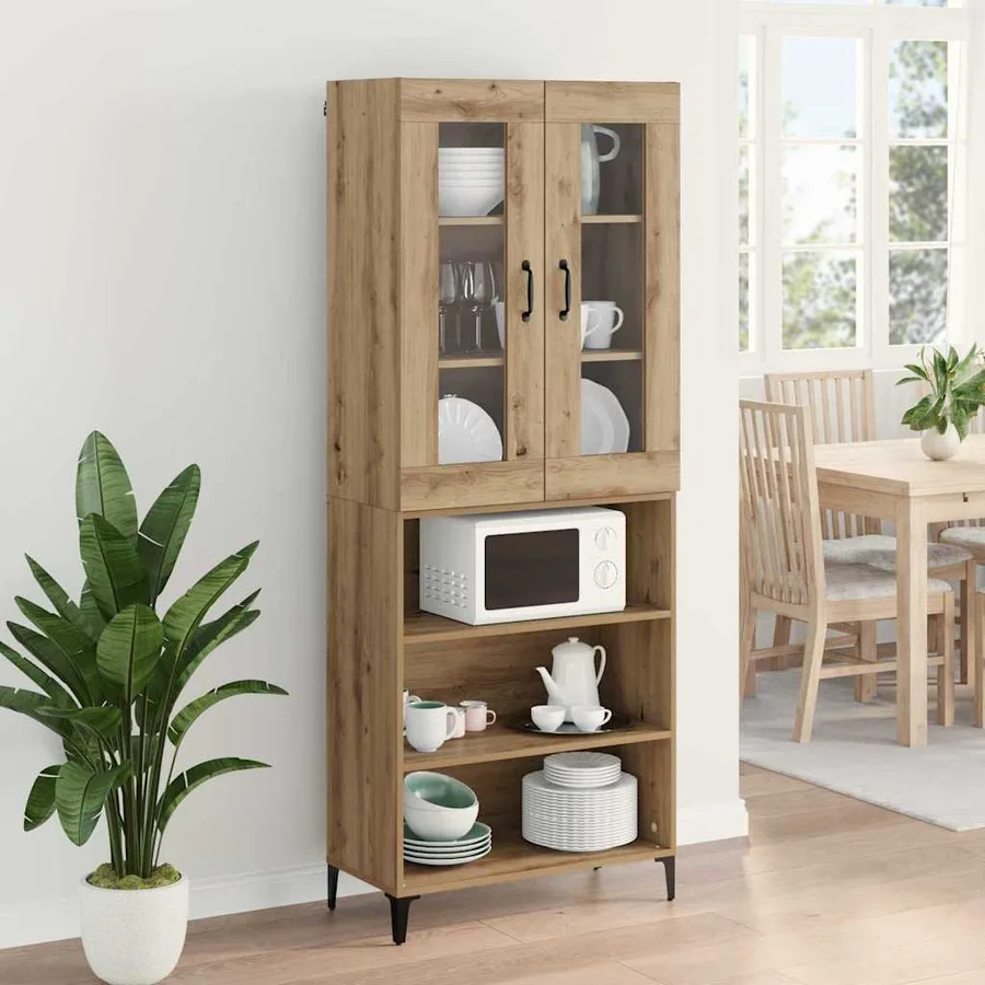 Haut Armoire Chêne artisanal 69,5 x 34 x 180 cm - 4