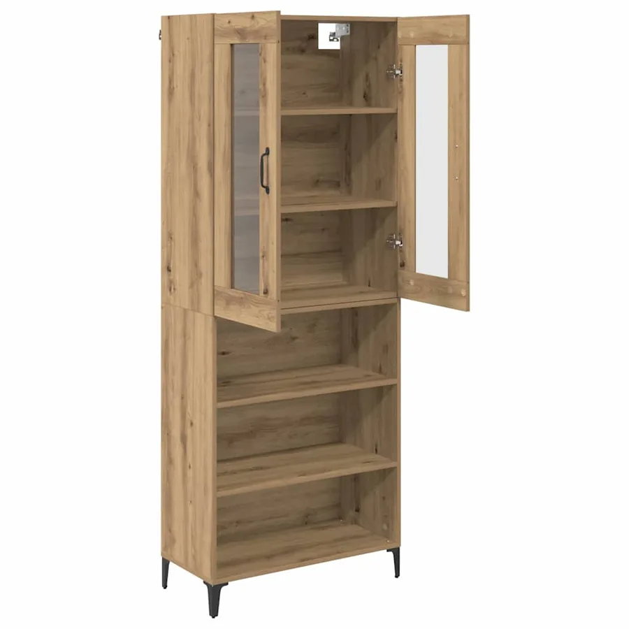 Haut Armoire Chêne artisanal 69,5 x 34 x 180 cm - 5