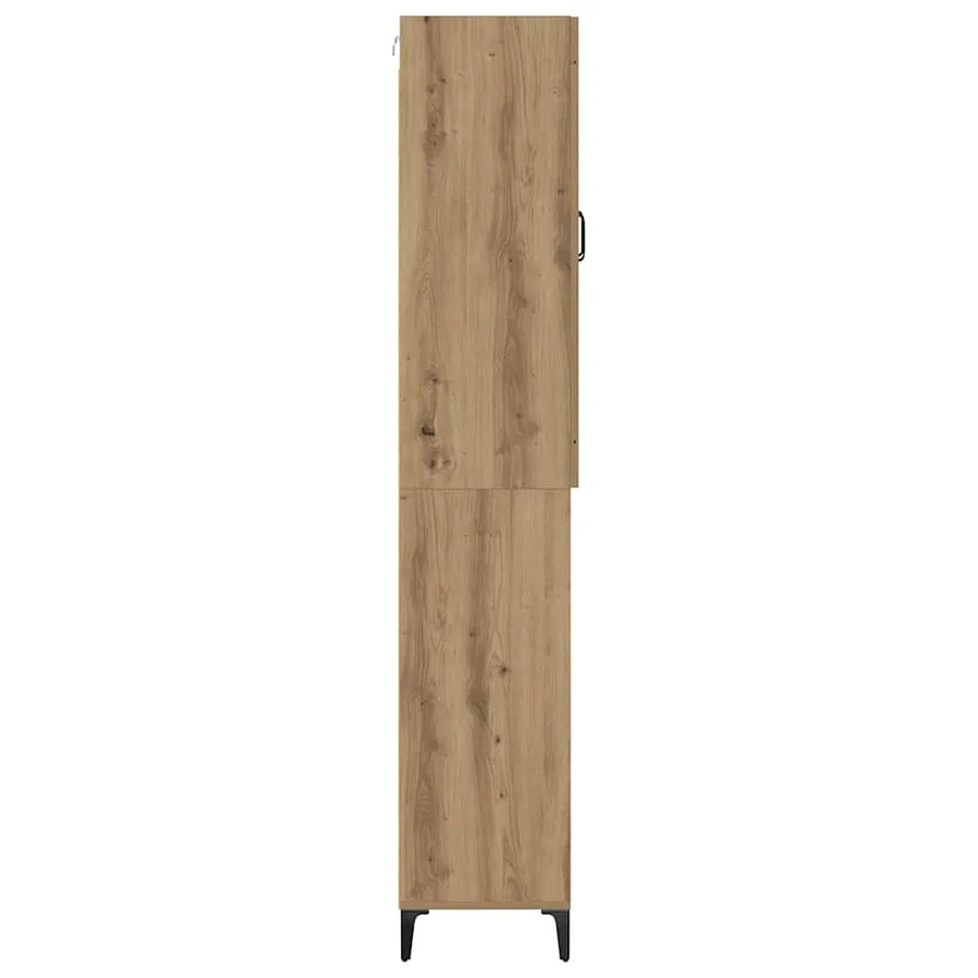 Haut Armoire Chêne artisanal 69,5 x 34 x 180 cm - 9