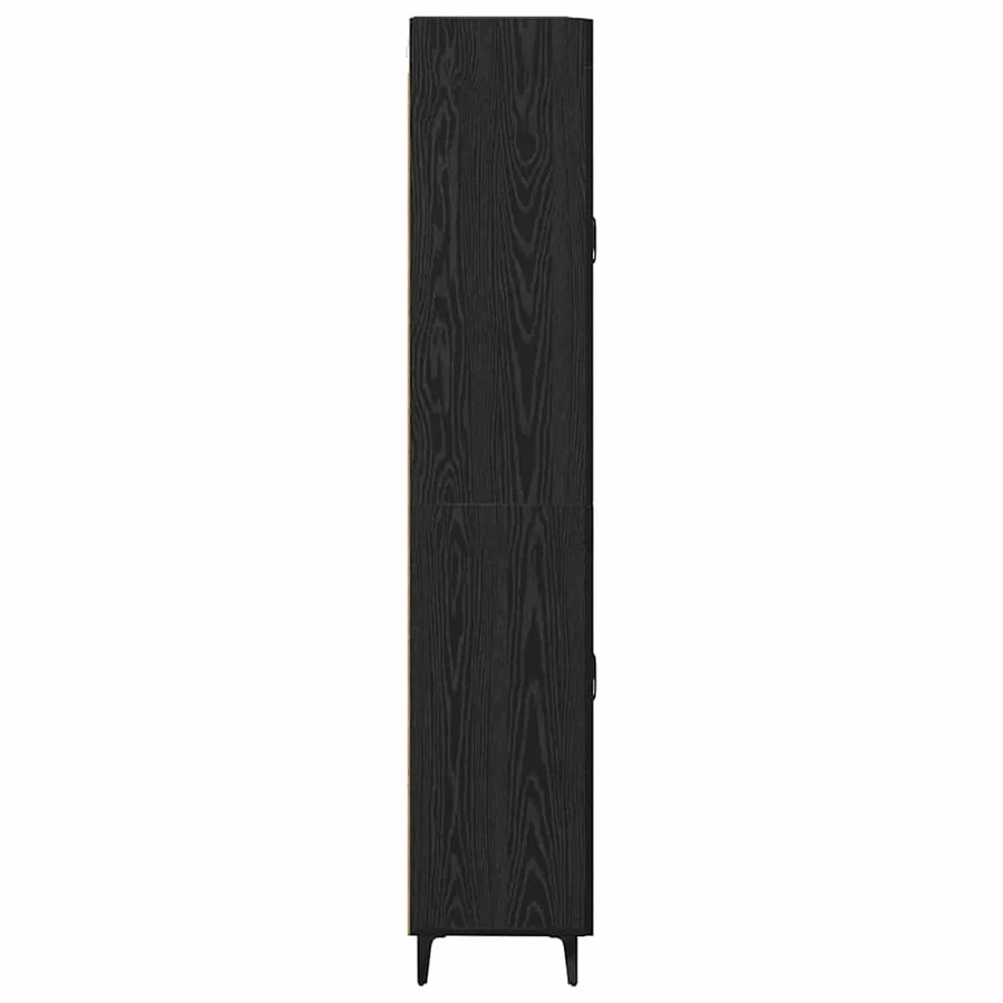 Haut Armoire Chêne noir 69,5 x 34 x 180 cm Bois d'ingénierie - 9
