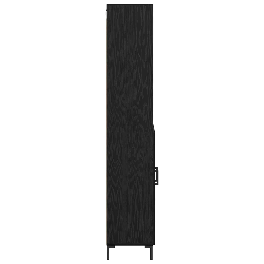 Haut Armoire Chêne noir 69,5 x 34 x 180 cm Bois d'ingénierie - 9