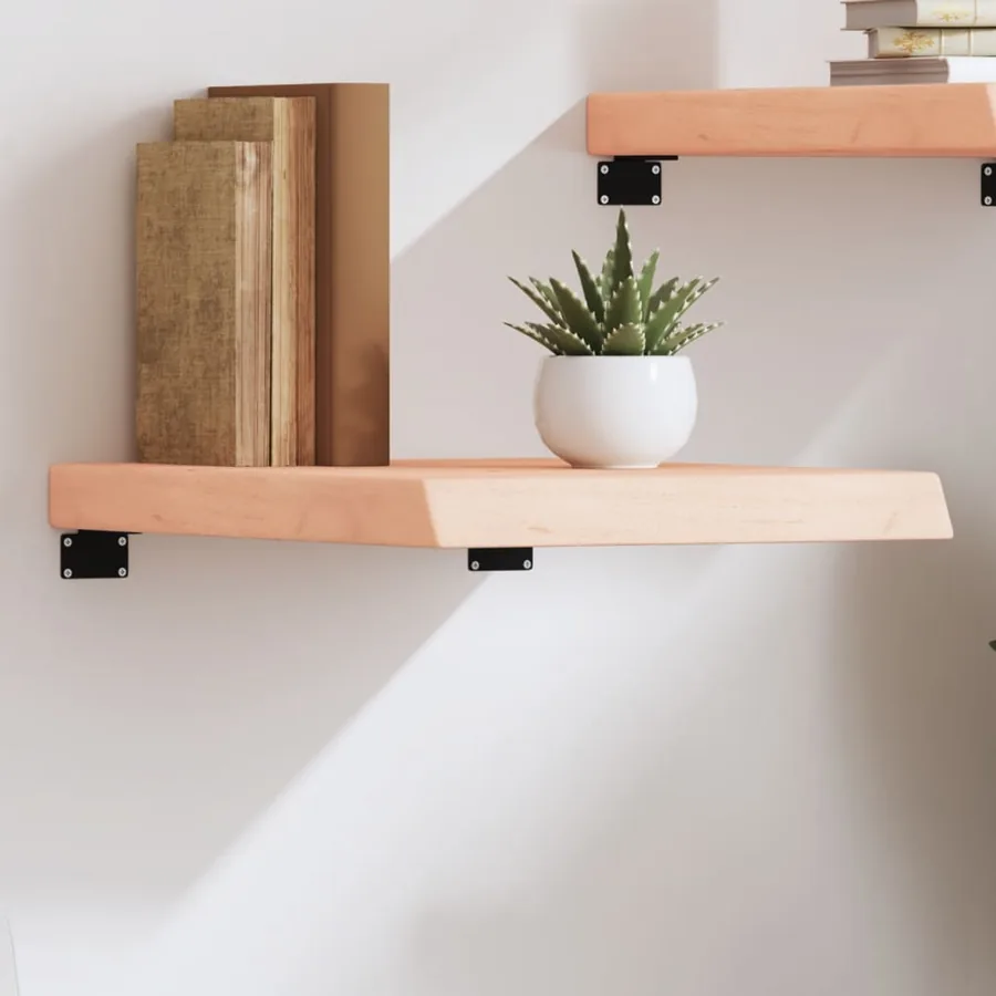 Étagère murale 40x50x(2-6) cm bois de chêne massif non traité
