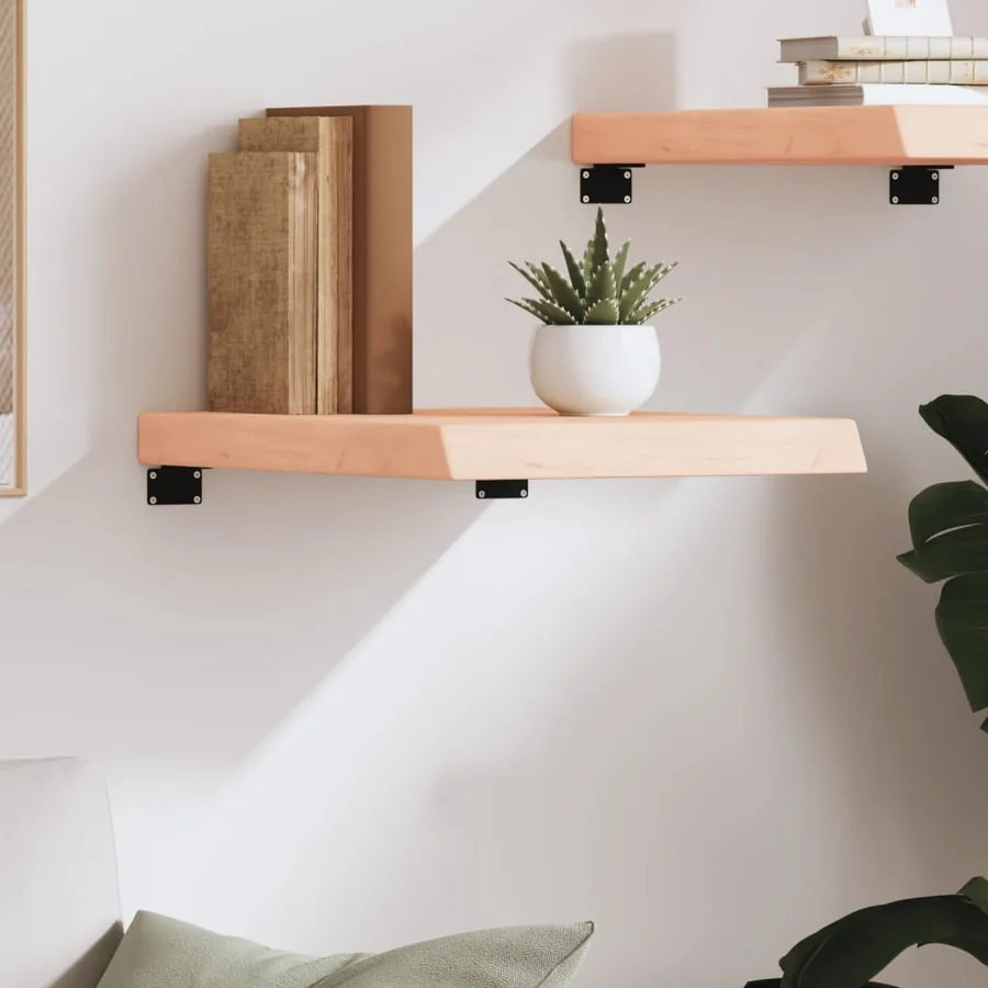 Étagère murale 40x50x(2-6) cm bois de chêne massif non traité - 3