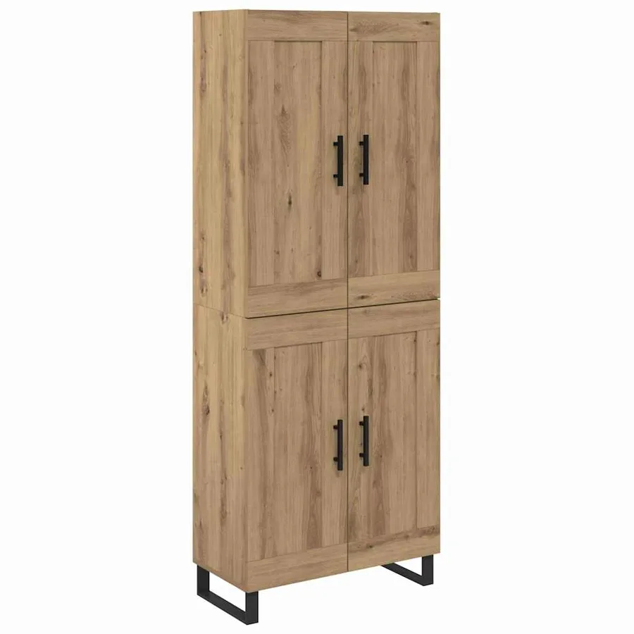 Haut Armoire 2 pcs Chêne artisanal 69,5 x 34 x 180 cm - 2