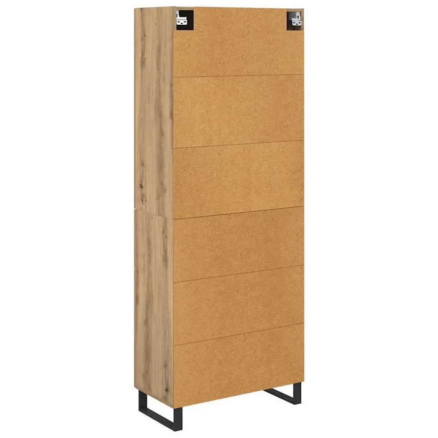 Haut Armoire 2 pcs Chêne artisanal 69,5 x 34 x 180 cm - 8