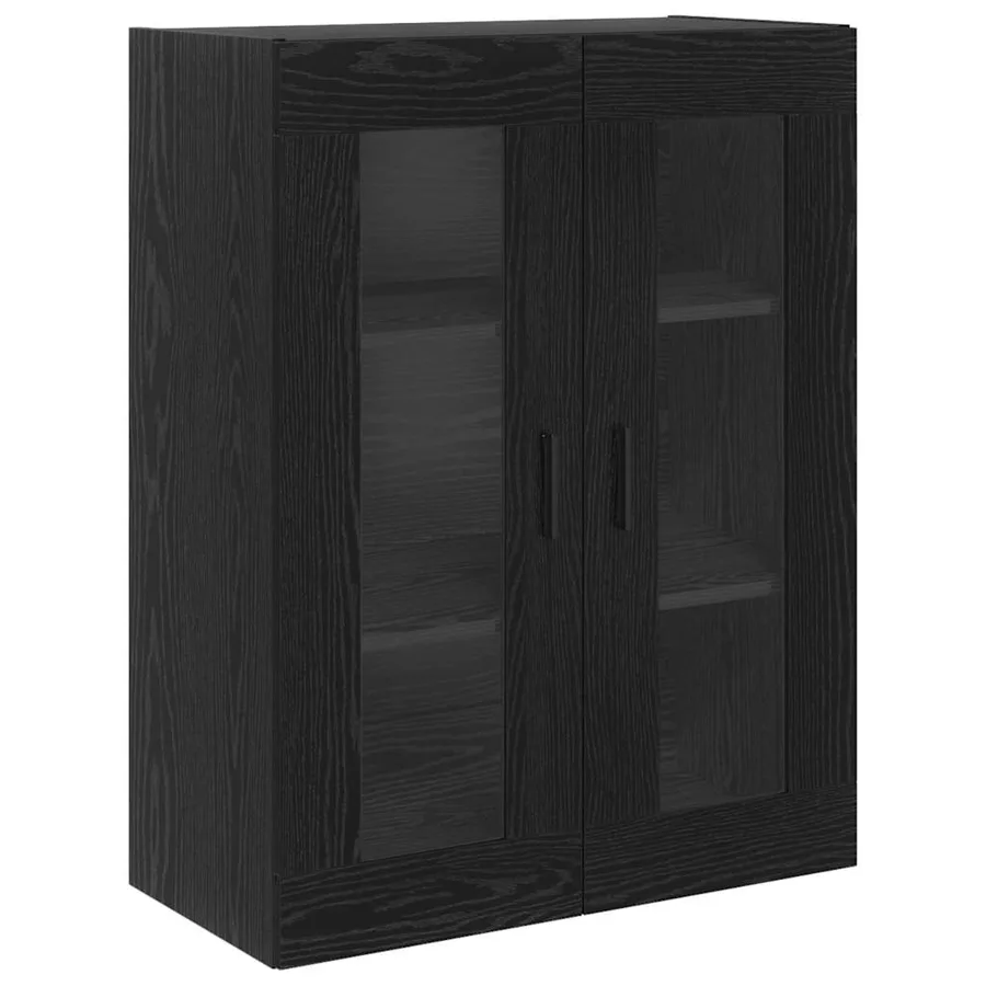 Haut Armoire 2 pcs Chêne noir Bois d'ingénierie - 7