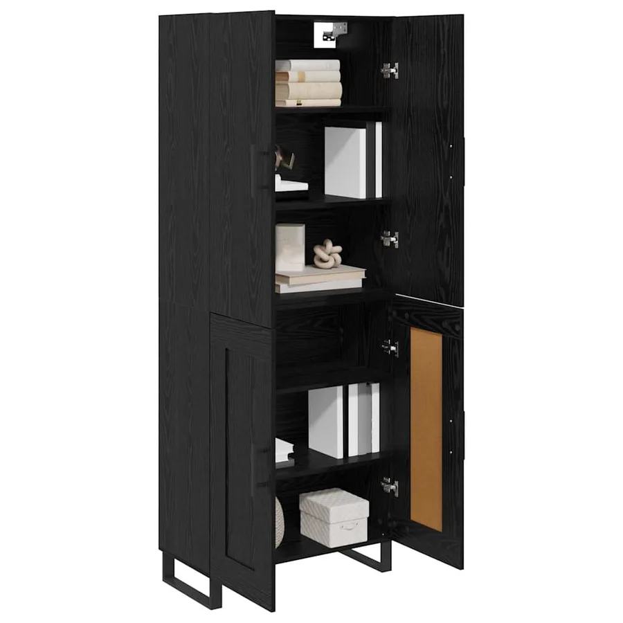 Haut Armoire 2 pcs Chêne noir 69,5 x 34 x 180 cm - 3