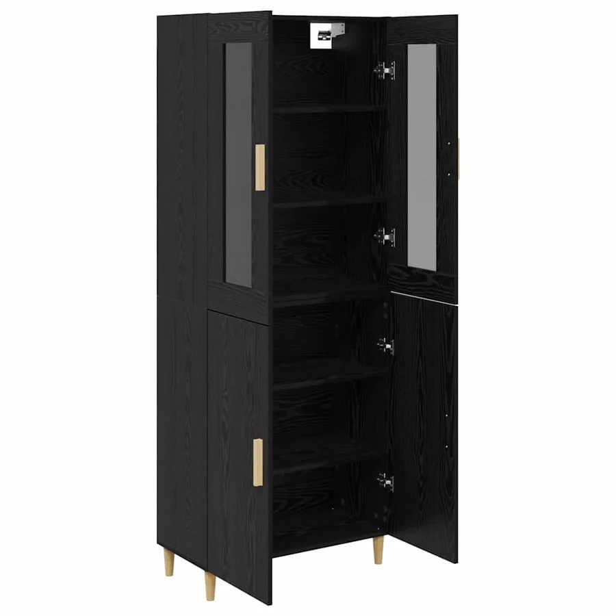 Haut Armoire Chêne noir 69,5 x 34 x 180 cm - 5