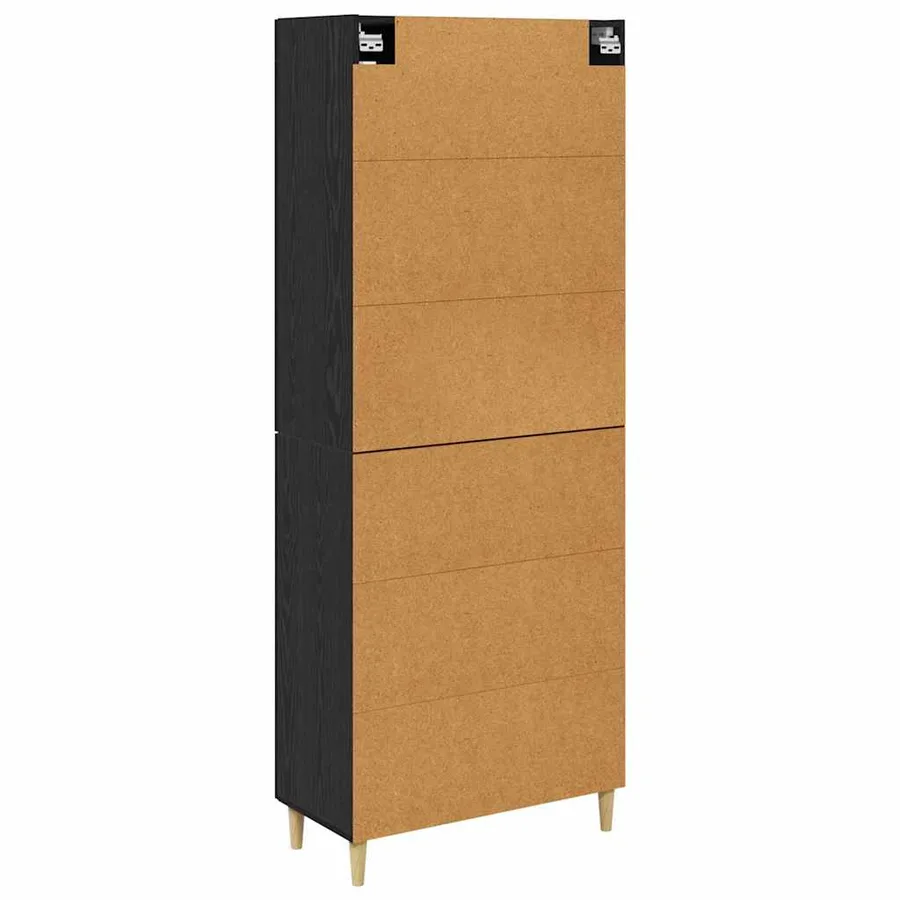 Haut Armoire Chêne noir 69,5 x 34 x 180 cm - 8