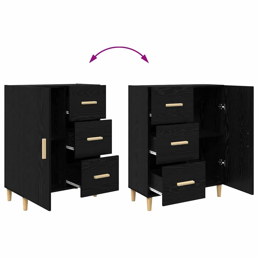 Haut Armoire Chêne noir 34,5 x 34 x 180 cm Bois d'ingénierie - 13