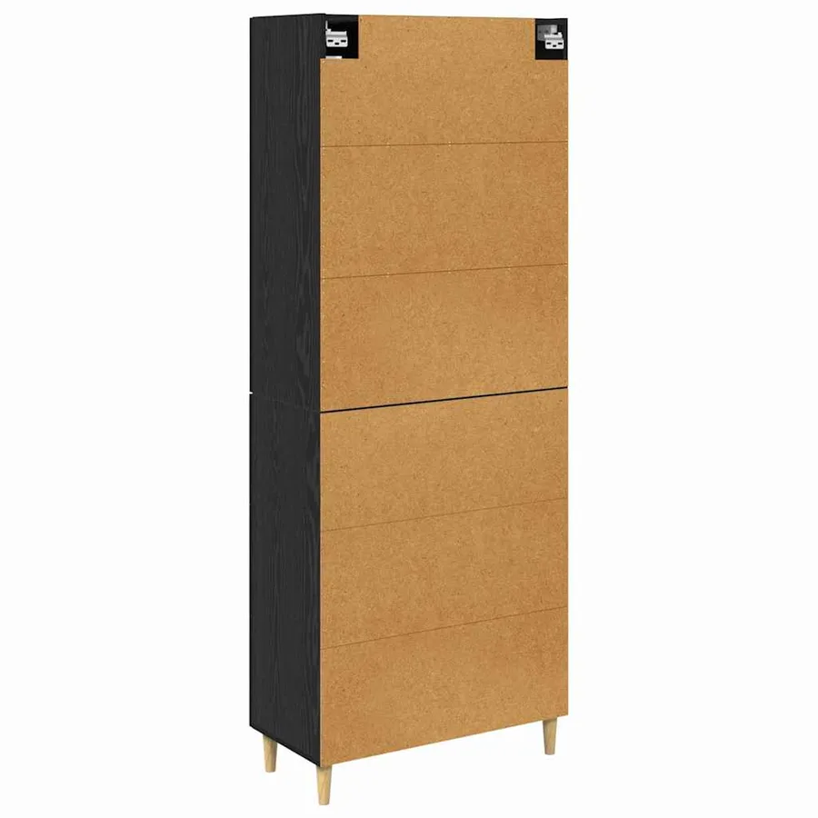 Haut Armoire Chêne noir 34,5 x 34 x 180 cm Bois d'ingénierie - 8