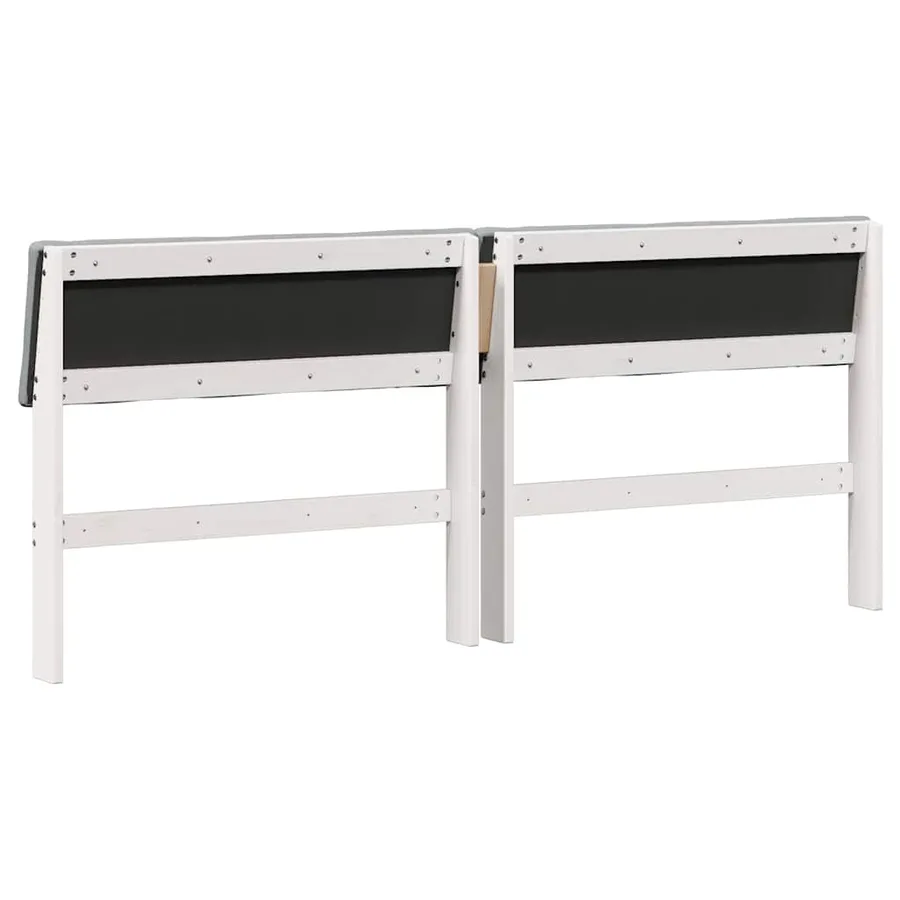 Tête de lit capitonnée Gris clair 200 cm Pin massif - 6