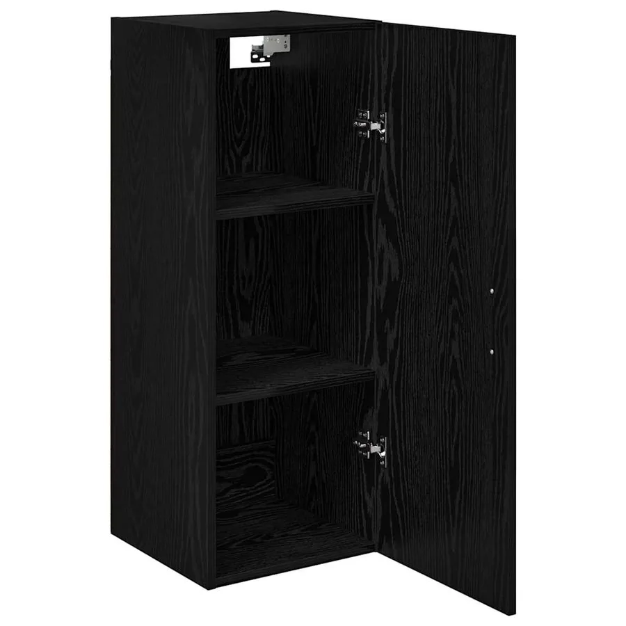 Meuble mural Chêne noir 34,5 x 34 x 90 cm Bois d'ingénierie - 5