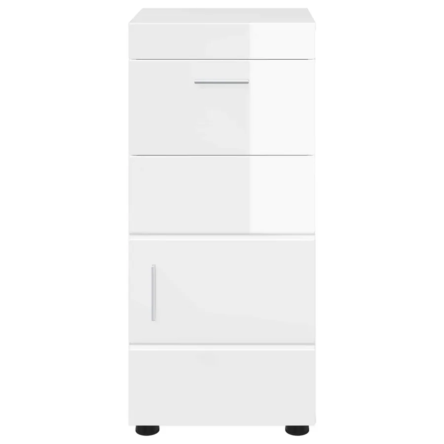 Ensemble d'armoire de salle de bain TULUM Blanc brillant - 6