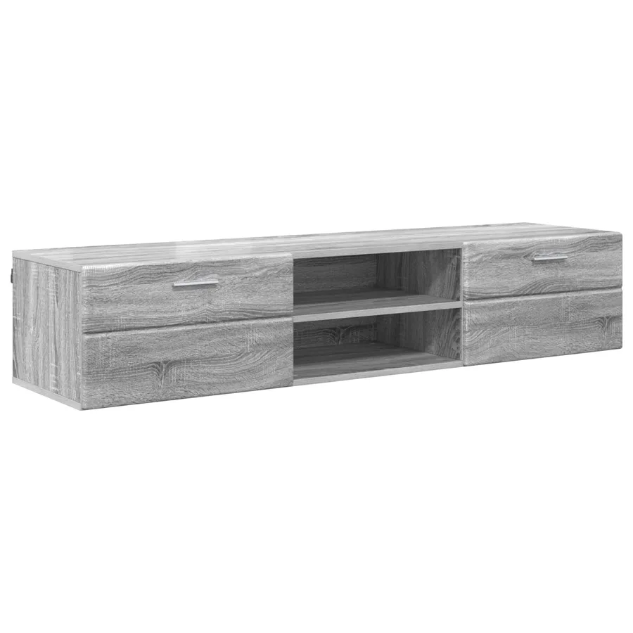 Cabinet en Bois Gris Sonoma 150 x 39 x 30 cm Bois d'ingénierie - 2