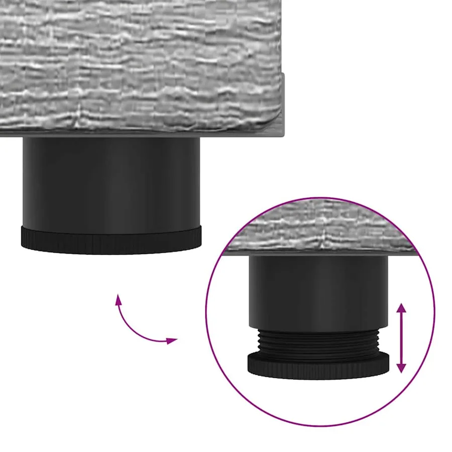 Ensemble meuble TV FLORIN 3 pcs Gris Sonoma Bois d'ingénierie - 15