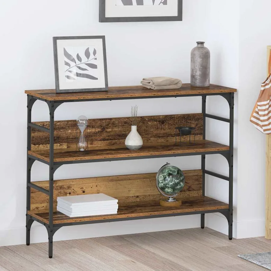 Table console Bois ancien 100 x 32 x 75 cm Bois d'ingénierie