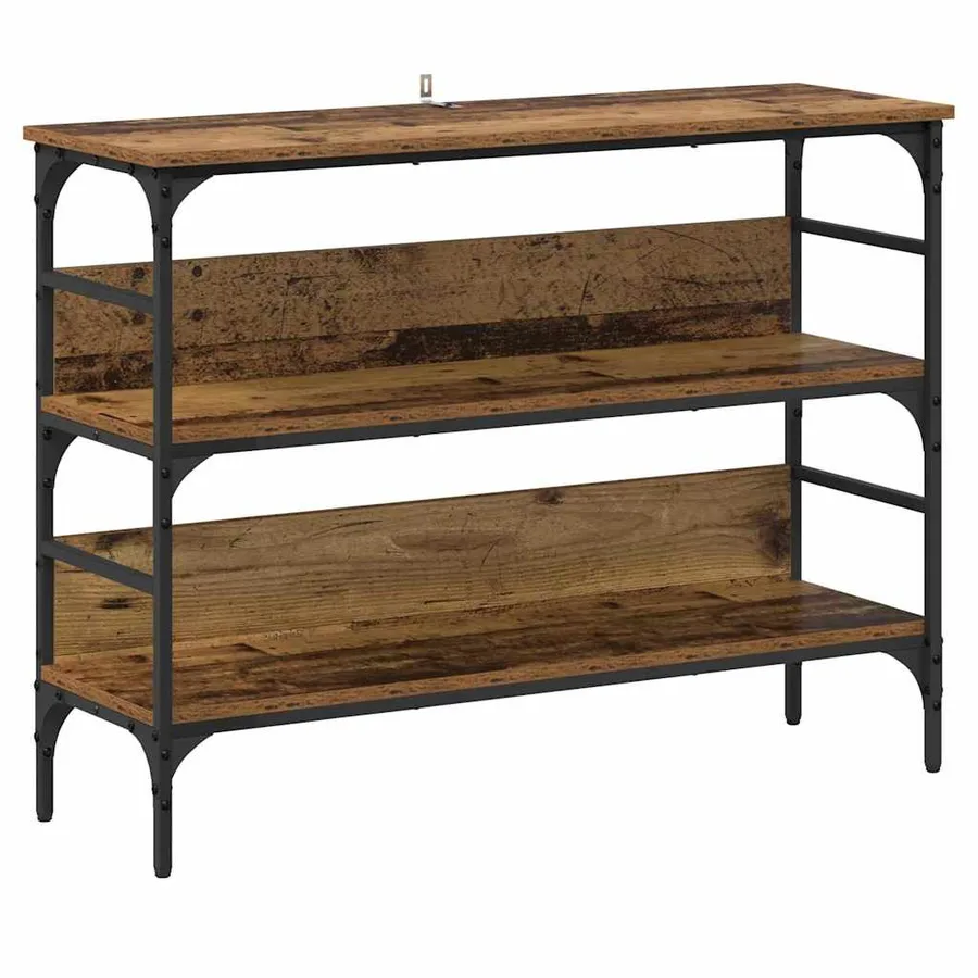 Table console Bois ancien 100 x 32 x 75 cm Bois d'ingénierie - 2