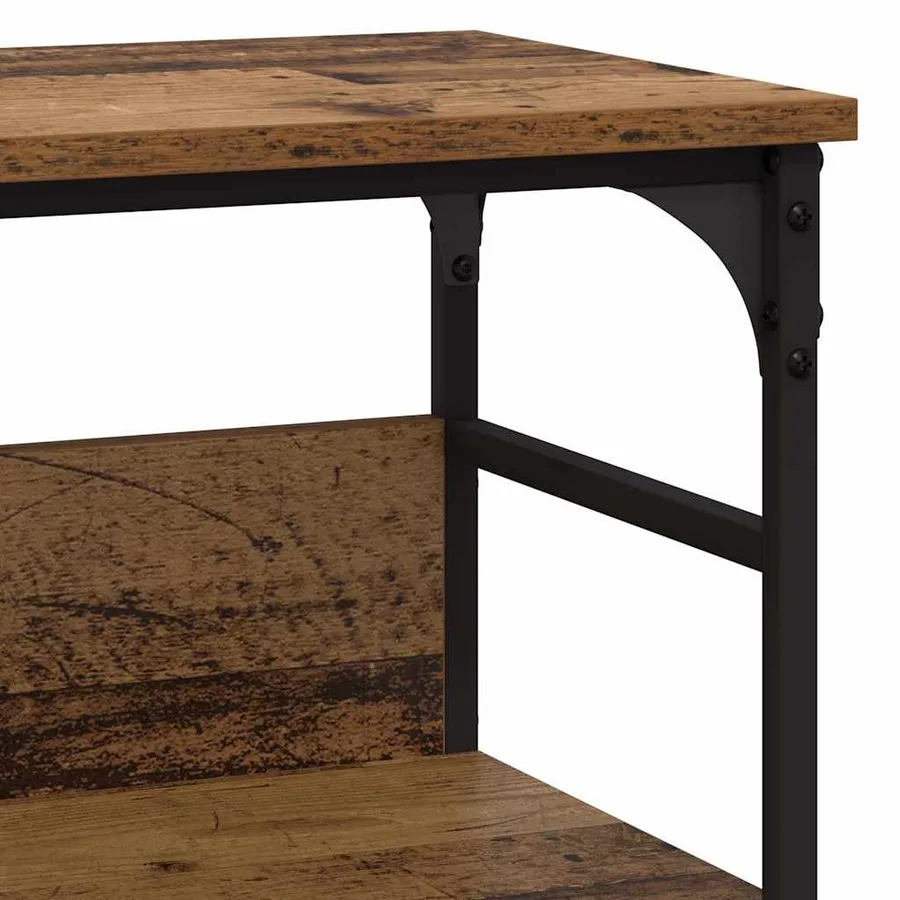Table console Bois ancien 100 x 32 x 75 cm Bois d'ingénierie - 9