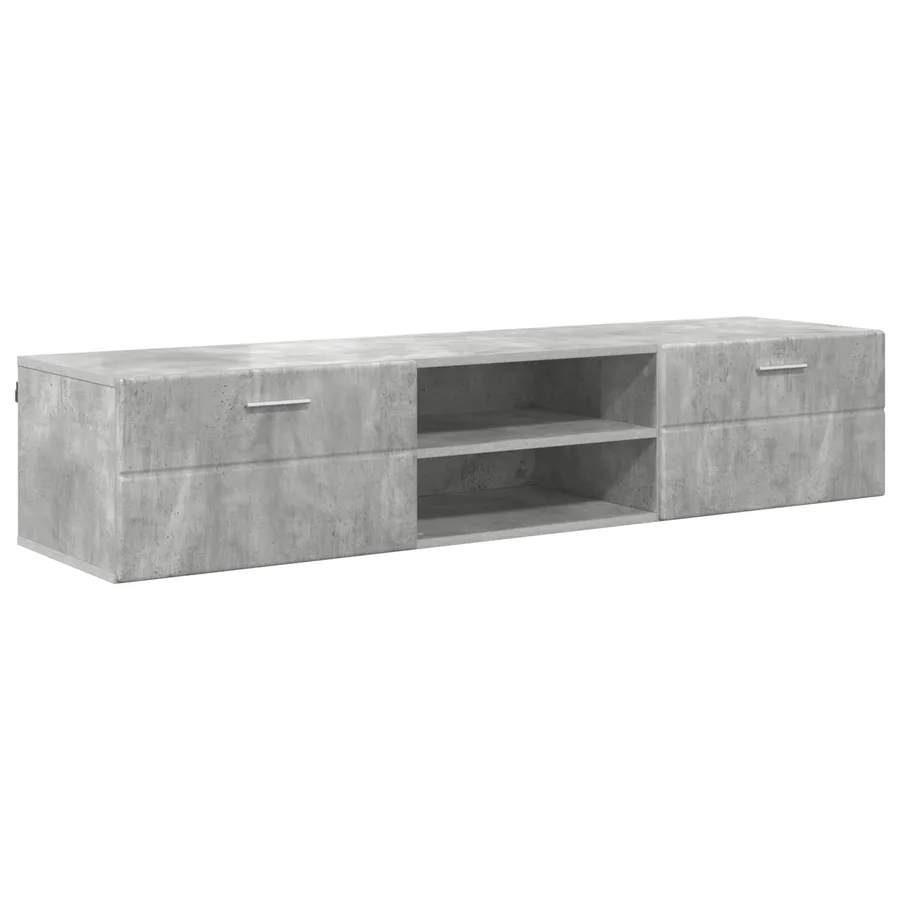 Cabinet en Bois avec tiroir Blanc brillant 150 x 39 x 30 cm - 2