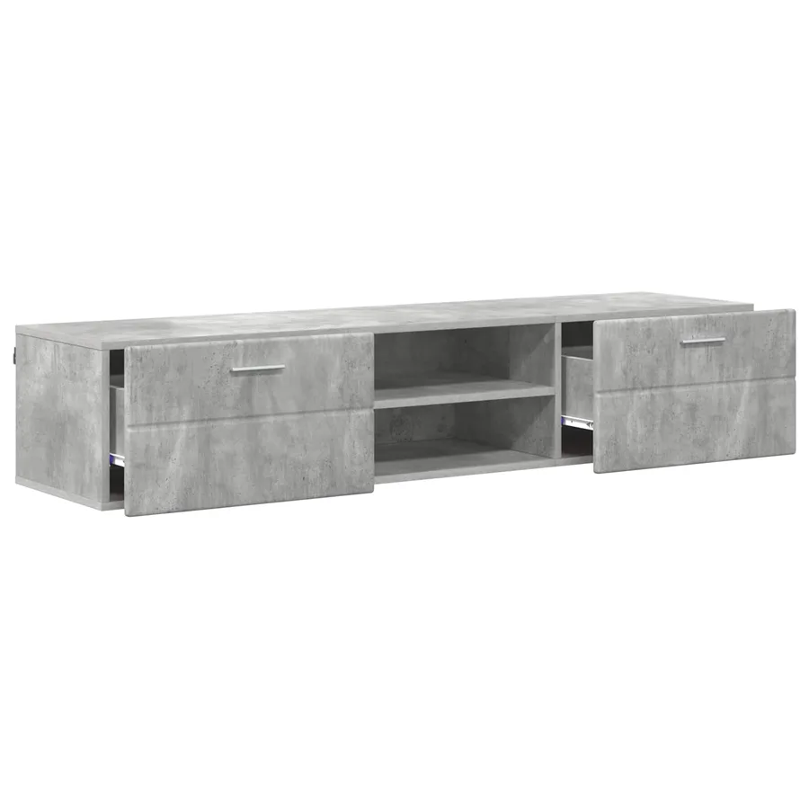 Cabinet en Bois avec tiroir Blanc brillant 150 x 39 x 30 cm - 5
