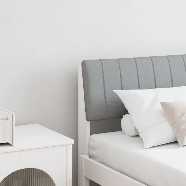 Tête de lit capitonnée Gris clair 180 cm Pin massif