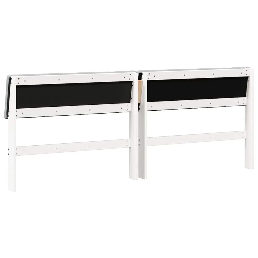Tête de lit capitonnée Gris clair 200 cm Pin massif - 6