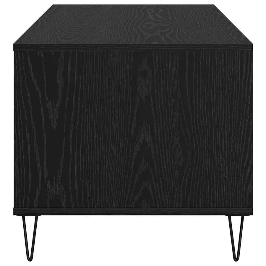 Table basse Chêne noir 90 x 49 x 45 cm Bois d'ingénierie - 7