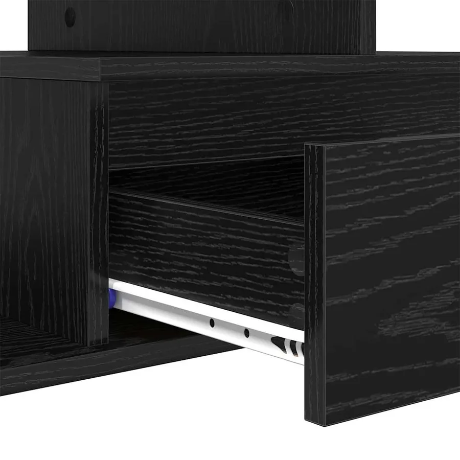 Table basse Chêne noir 90 x 49 x 45 cm Bois d'ingénierie - 9