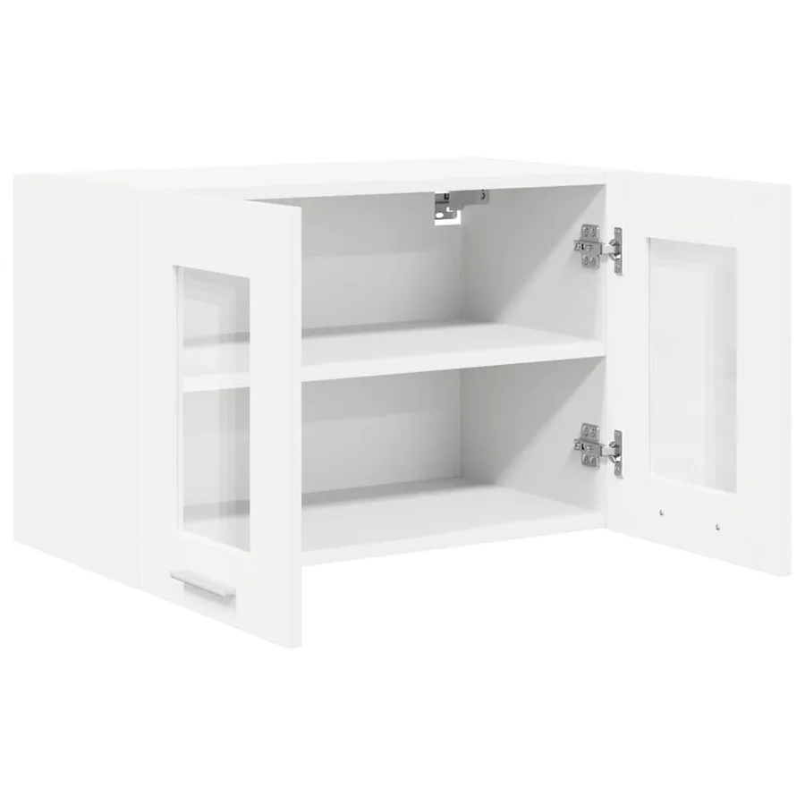 Armoire suspendue 2 pcs Blanc 60 x 31 x 40 cm Bois d'ingénierie - 6