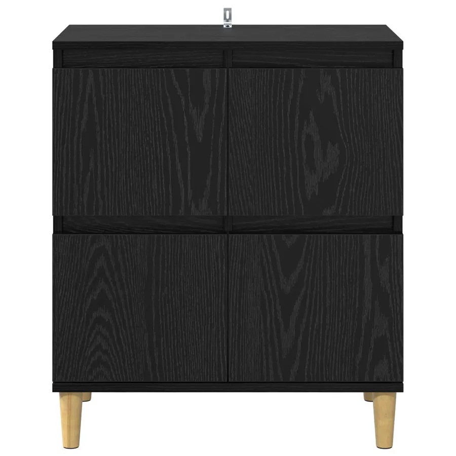 Buffet Chêne noir 60 x 35 x 70 cm Bois d'ingénierie - 6
