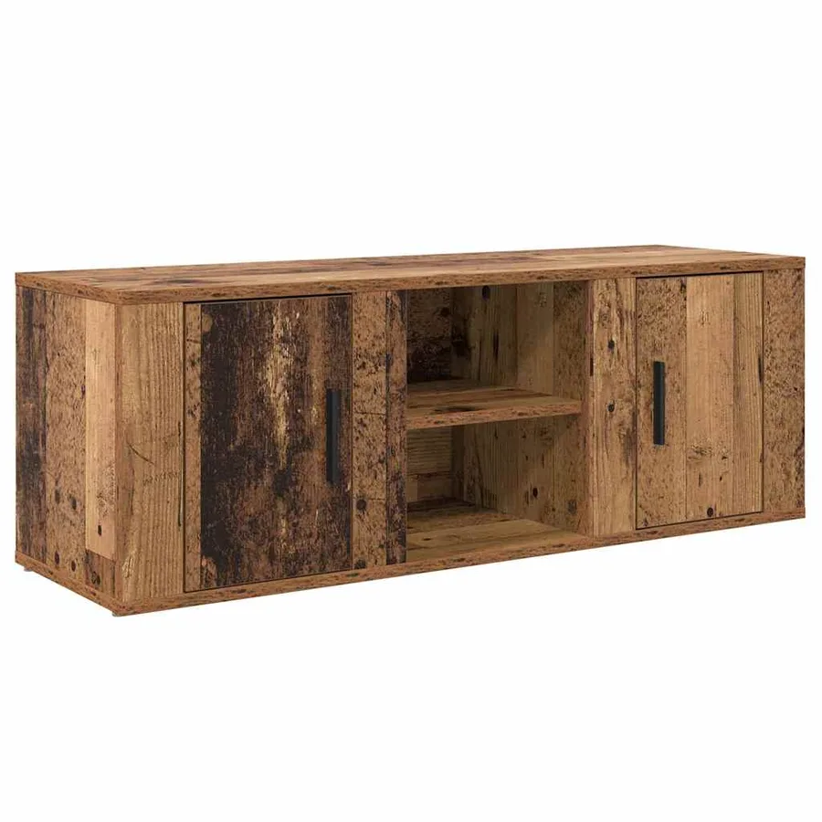 Meuble TV Bois Ancien 100 x 31,5 x 35 cm Bois d'ingénierie - 2