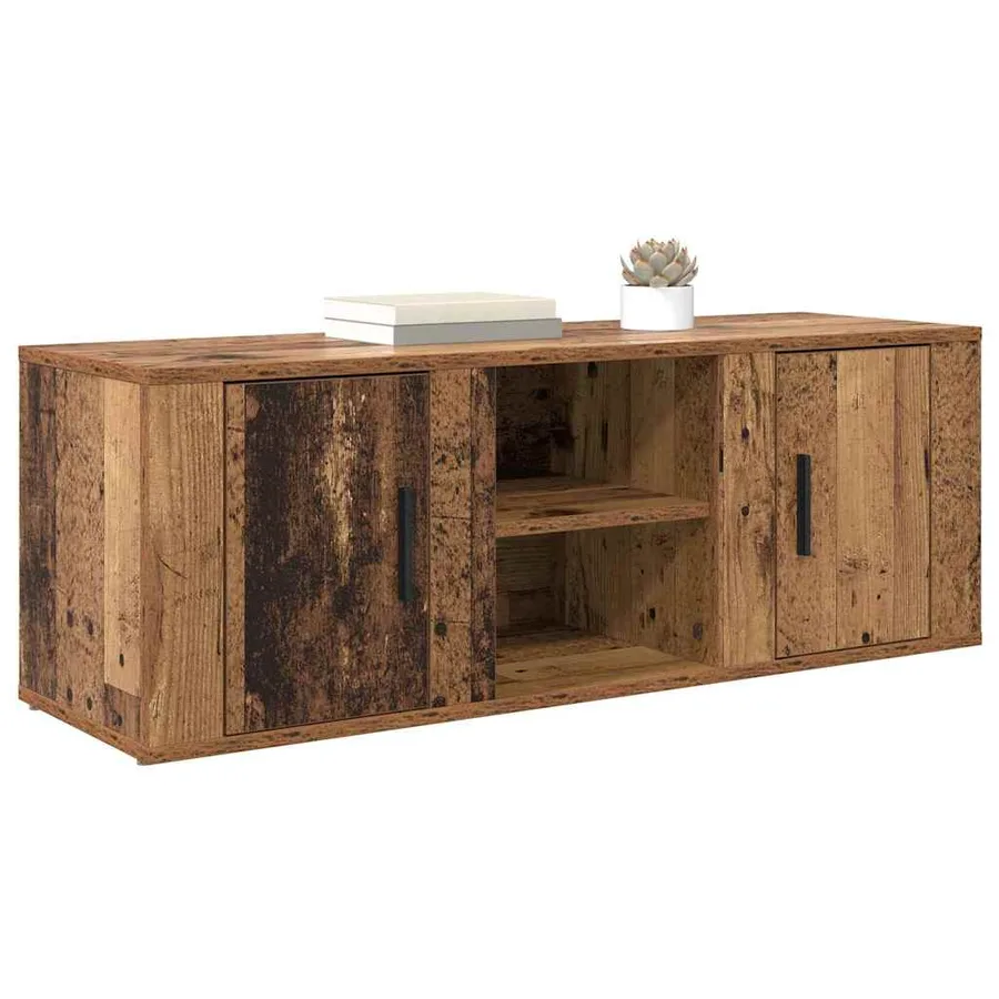 Meuble TV Bois Ancien 100 x 31,5 x 35 cm Bois d'ingénierie - 3