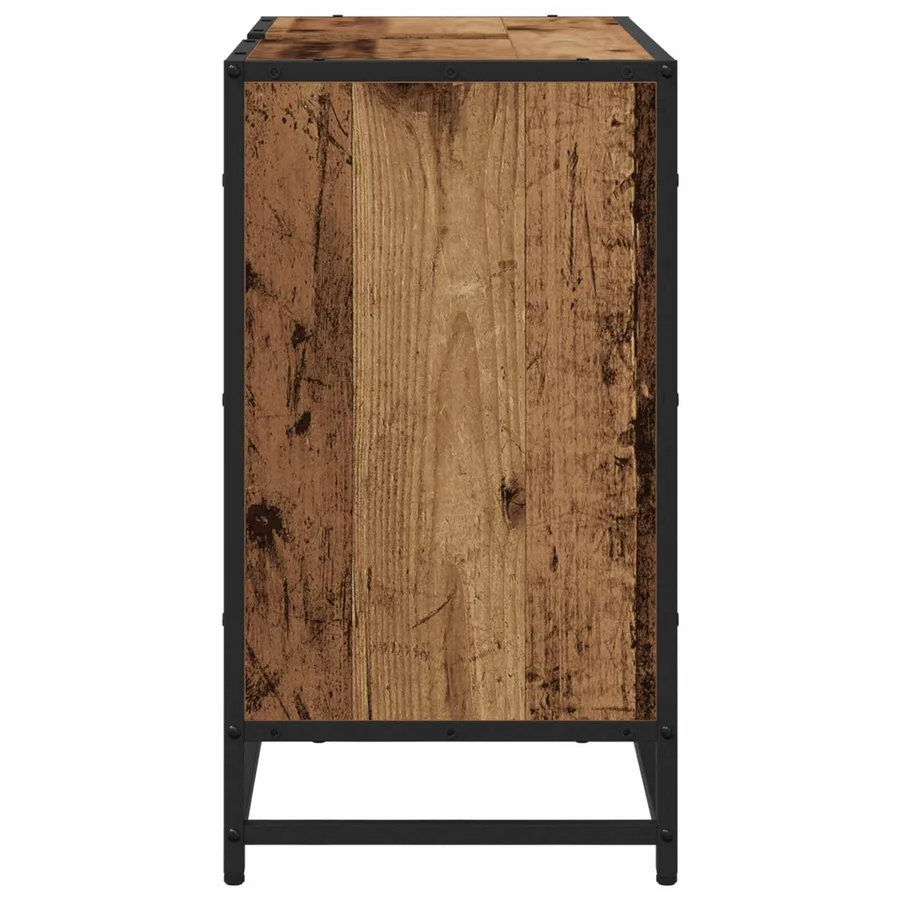 Cabinet de salle de bain avec porte Bois Ancien 65 x 33 x 60 cm - 7