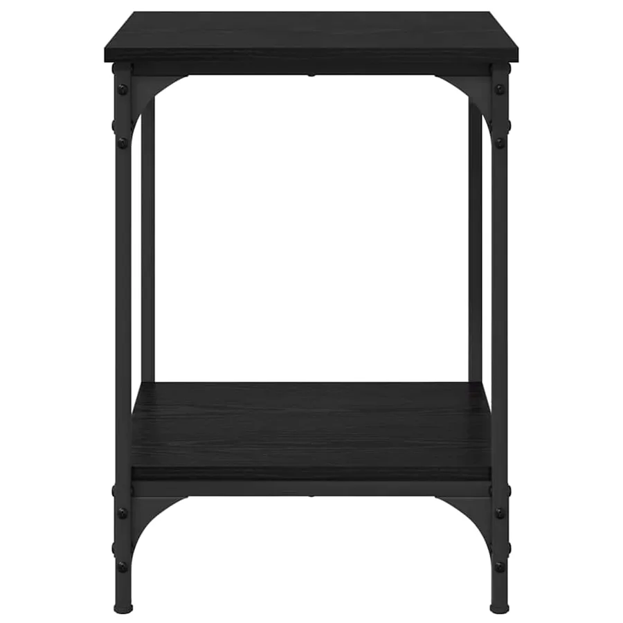 Table basse Chêne noir 40 x 40 x 55 cm Bois d'ingénierie - 5