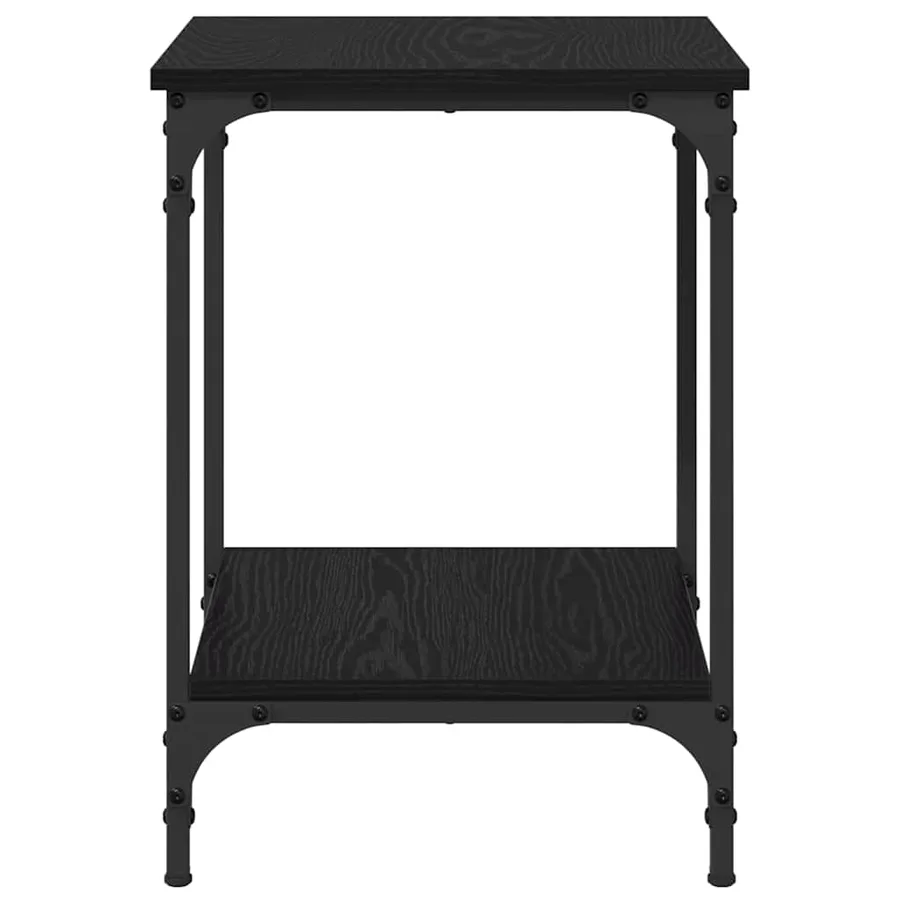 Table basse Chêne noir 40 x 40 x 55 cm Bois d'ingénierie - 6