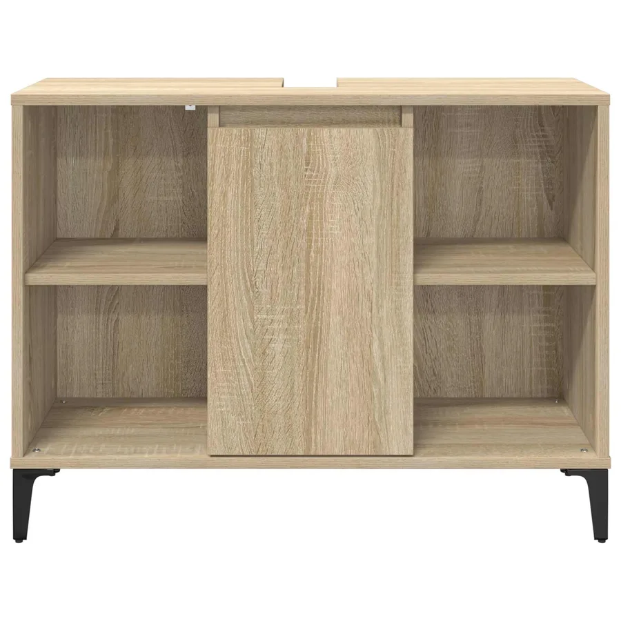 Armoire d'évier avec étagère Chêne Sonoma 80 x 33 x 60 cm - 6