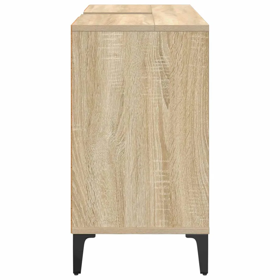 Armoire d'évier avec étagère Chêne Sonoma 80 x 33 x 60 cm - 7