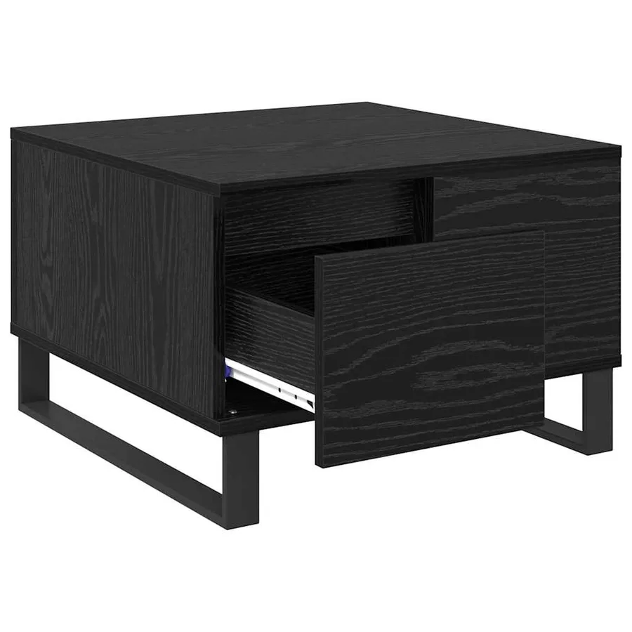 Table basse Chêne noir 55 x 55 x 36,5 cm Bois d'ingénierie - 5